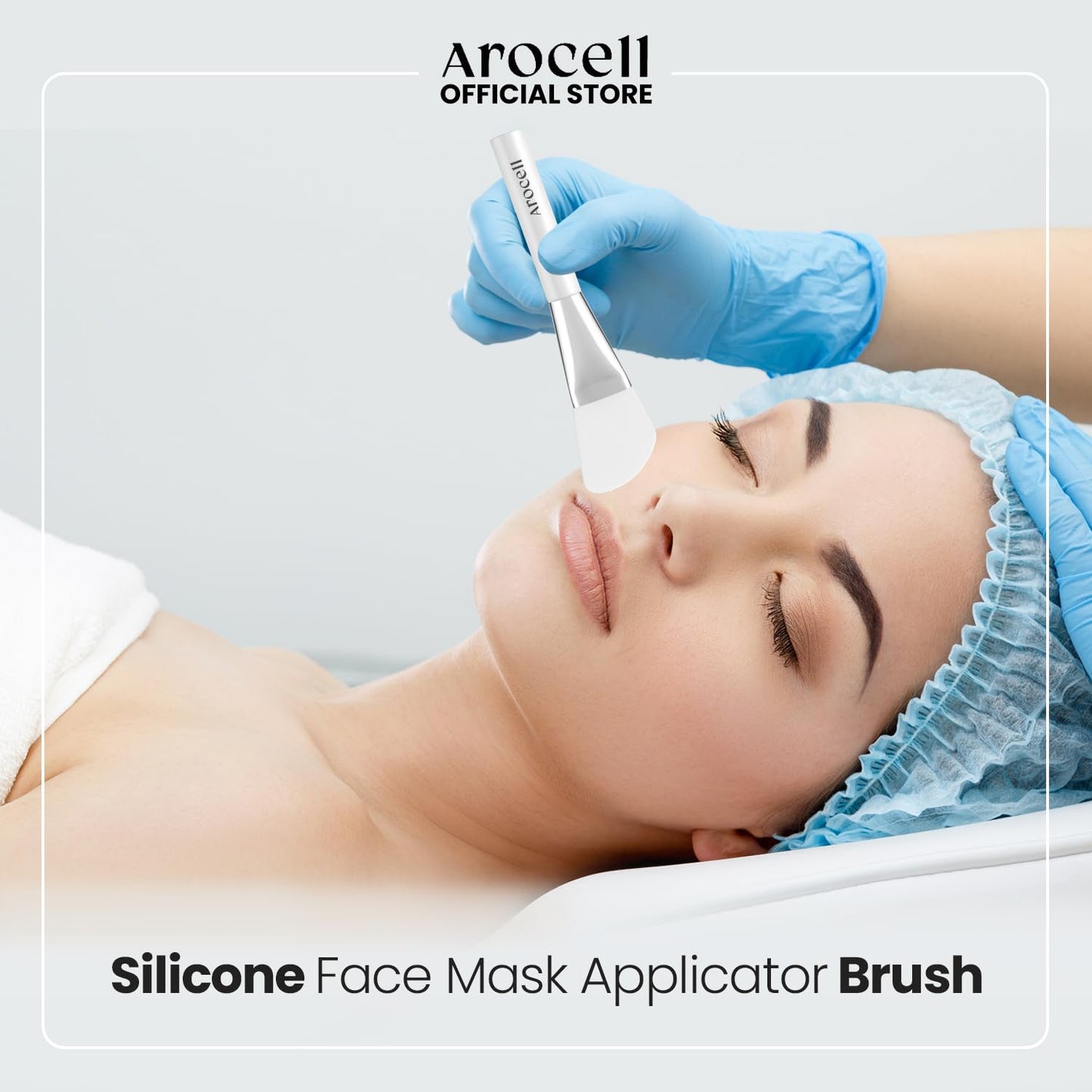 AROCELL Face Mask Soft Silicone Brush Skin Care Tools Moisturizer Applicator & Skincare Brush for Facials