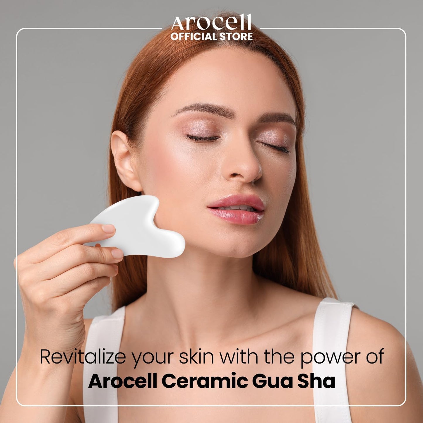 Gua Sha Facial Massage Tools Ceramic Guasha Reduce Puffiness Face Sculpting Massager for Skin Care