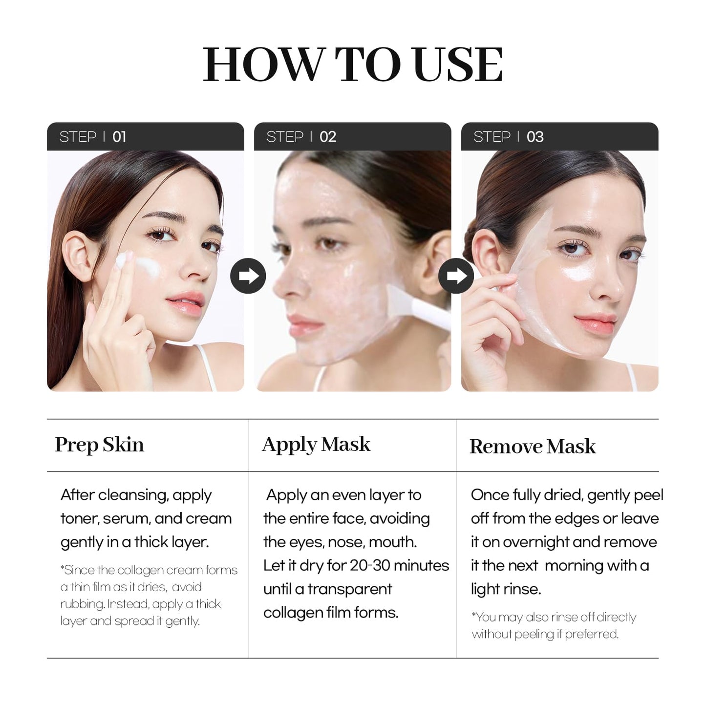 AROCELL Super Collagen Wrapping Facial Mask – Peel Off Face Mask Pack for Firmness and Elasticity Hydrating Exfoliating Skin Care