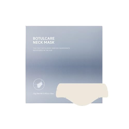 Botulcare Mask – Korean Skincare Neck Wrinkle Patches with Botulinum Poly Peptide, Collagen, PDRN – Hydrogel Mask for Anti Aging, Instant Neck Lift – 5 Sheets