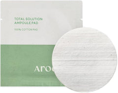 AROCELL Total Solution Ampoule Pad 100% Cotton 28 Sheets for Elasticity Moisturizing Exfoliation Skin Barrier Wrinkle Care Treatment with Hyaluronic Acid 10 Seed Oil Korean Skincare
