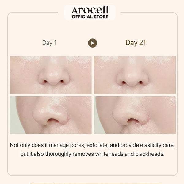 AROCELL Total Solution Ampoule Pad 100% Cotton 28 Sheets for Elasticity Moisturizing Exfoliation Skin Barrier Wrinkle Care Treatment with Hyaluronic Acid 10 Seed Oil Korean Skincare