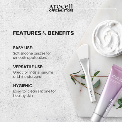 AROCELL Face Mask Soft Silicone Brush Skin Care Tools Moisturizer Applicator & Skincare Brush for Facials