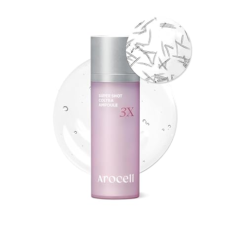 AROCELL Super Shot Coltra Ampoule - 3X Collagen Micro Shot Spicule 30ml/1.01 Fl Oz for Elasticity Hydrating Pore Wrinkle Care Skin Texture Anti-Aging Korean Skincare