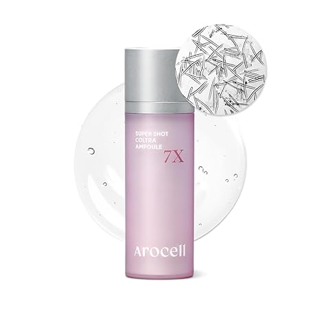 AROCELL Super Shot Coltra Ampoule - 7X Collagen Micro Shot Spicule 30ml/1.01 Fl Oz for Elasticity Hydrating Pore Wrinkle Care Skin Texture Anti-Aging Korean Skincare